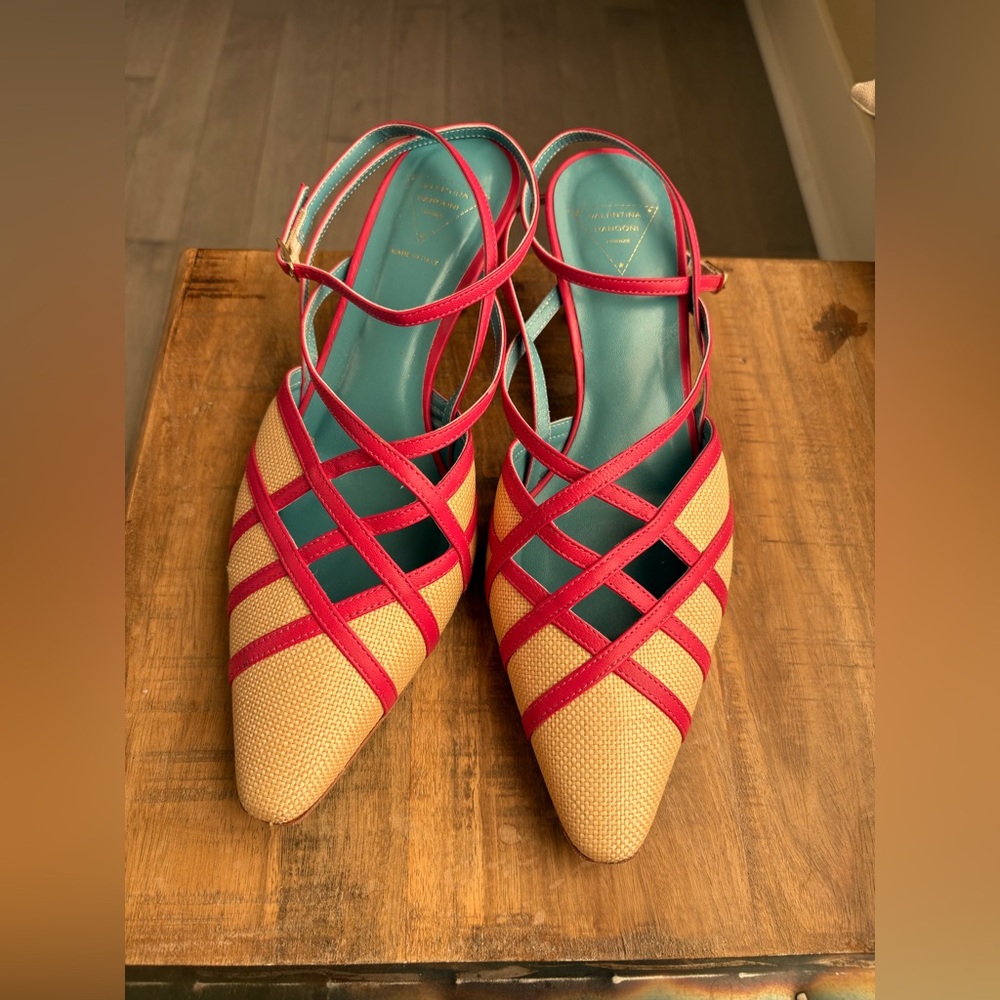 Valentina Rongoni woven/leather shoes